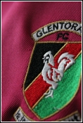 Glentoran Badge Pink