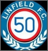 Linfield FC 50 Badge