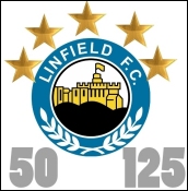 Linfield FC 50 Badge 125 Years