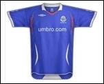 Linfield Home Kit 2009/10